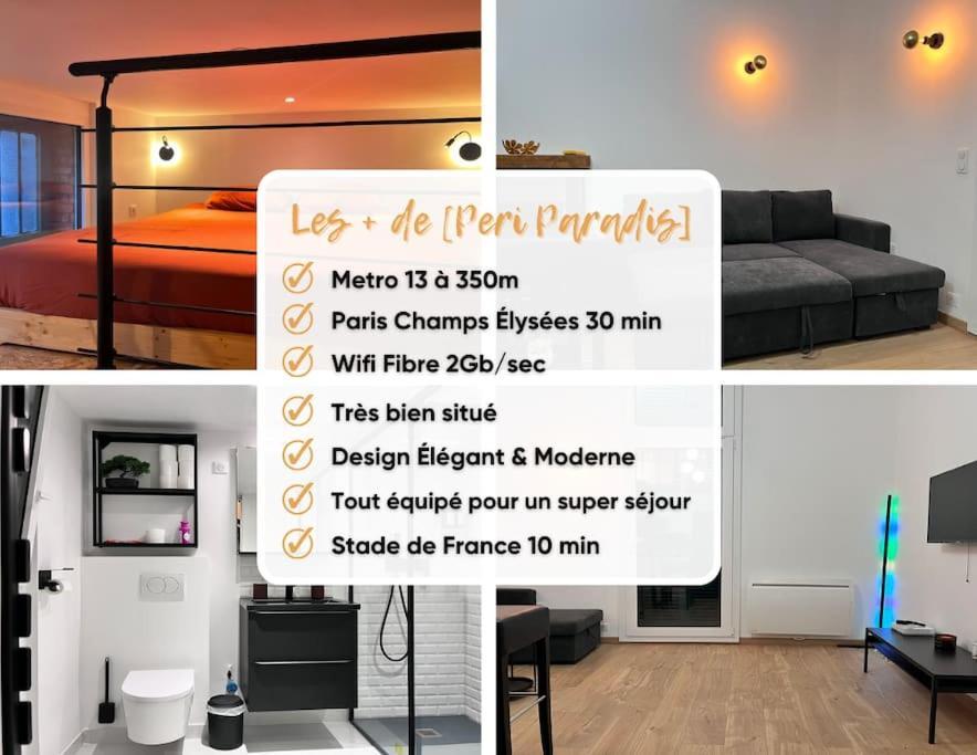 Appartement Indep Cosy Avec Jardin Saint-Denis  Extérieur photo